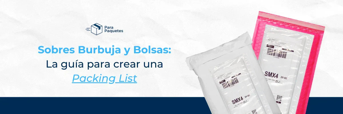Sobres Burbuja y Bolsas: La Guía para Crear una Packing List