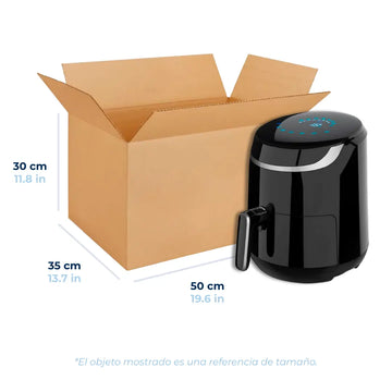 50 x 35 x 30 cm - Cajas de Cartón para Envíos | Paquete de 25 | Papel Kraft | 32 ECT | Caja Regular (CRR)