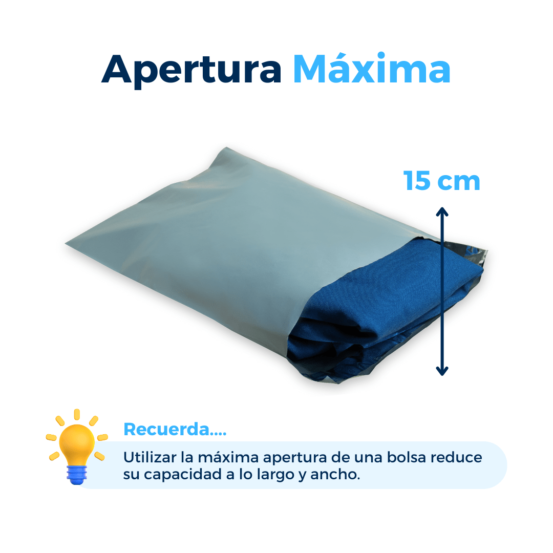 22 x 30 cm - Bolsas para Envíos Ecológicas | Paquete de 100 | Gris