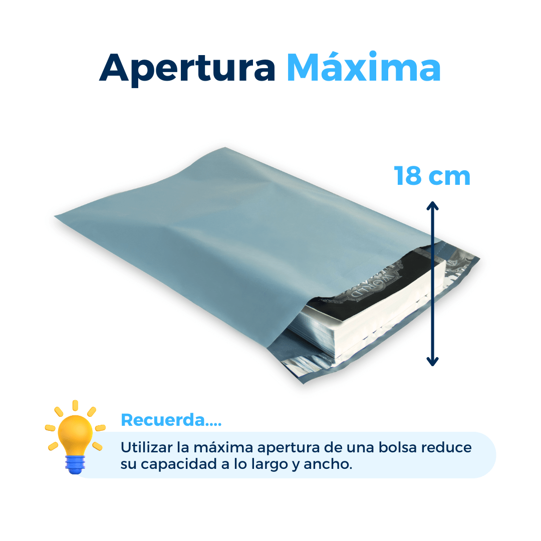 25 x 33 cm - Bolsas para Envíos Ecológicas | Paquete de 100 | Gris