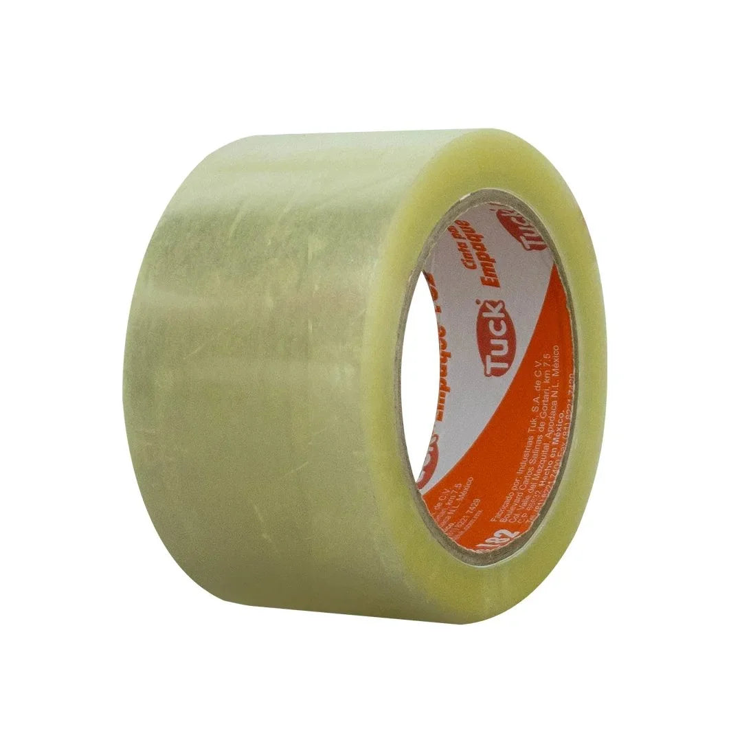 48 mm x 100 m - Cinta de Empaque Uso Comercial Transparente (Tuk 182)