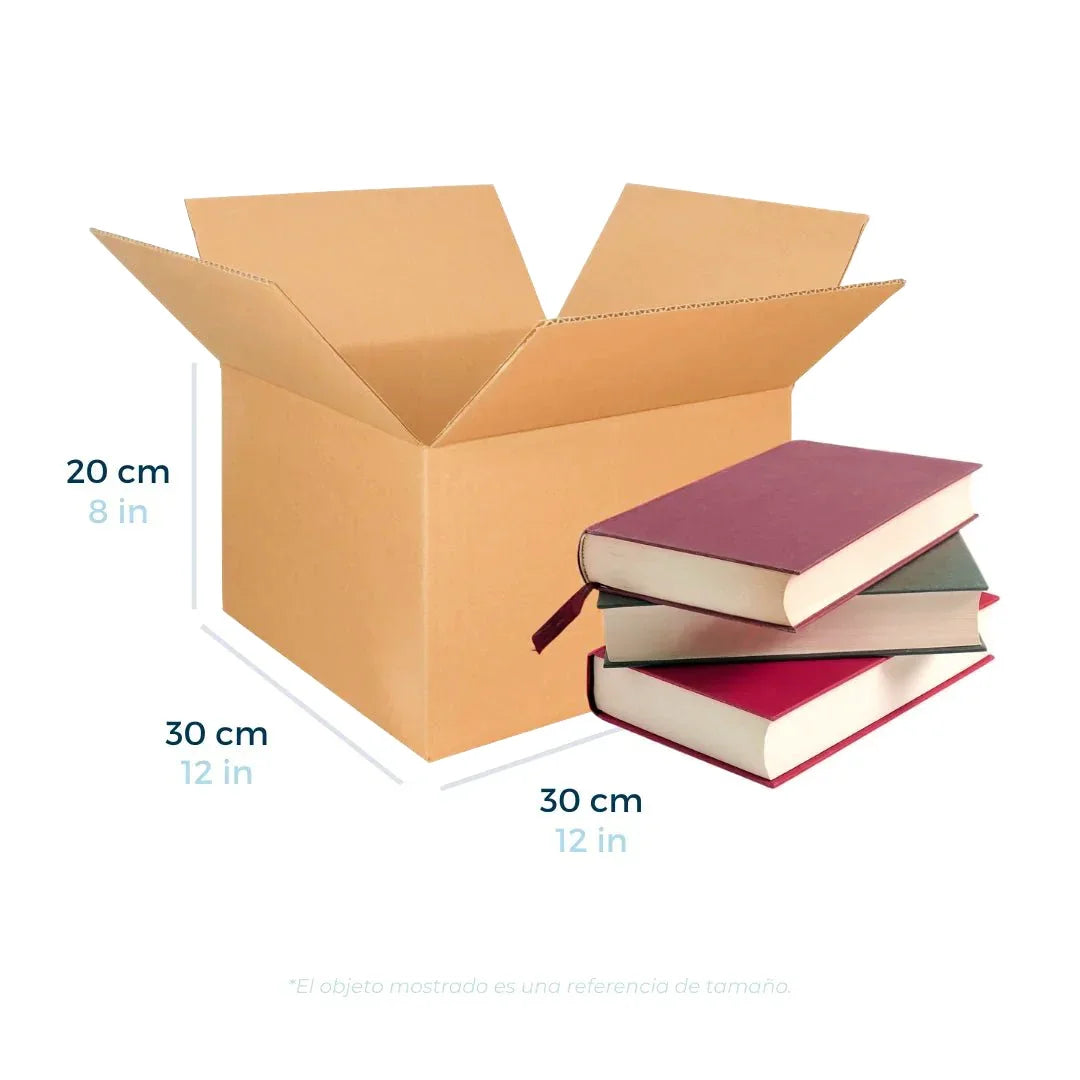 30 x 30 x 20 cm - Cajas de Cartón para Envíos | Paquete de 25 | Papel Kraft | 32 ECT | Caja Regular (CRR)