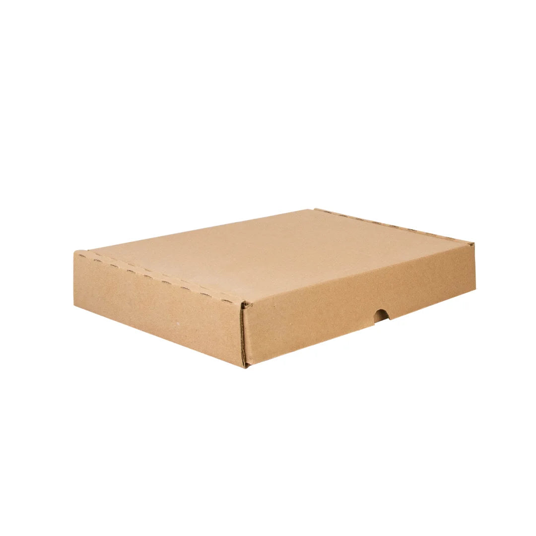 31 x 23 x 5 cm - Cajas de Cartón con Pestañas | Paquete de 25 | Papel Kraft | 32 ECT | Para Envíos con Pestañas