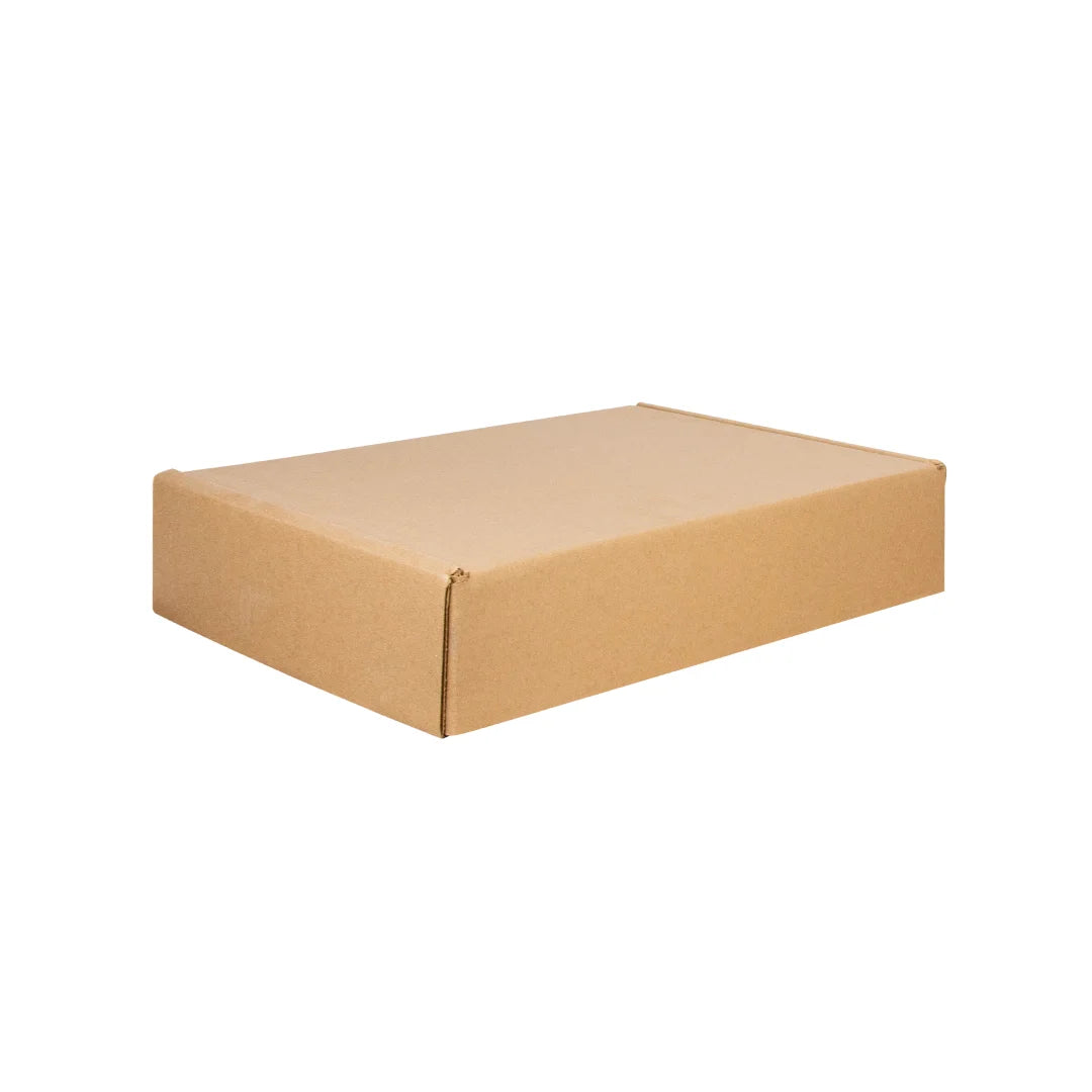 36 x 25 x 8 cm - Cajas de Cartón con Pestañas | Paquete de 25 | Papel Kraft | 32 ECT | Para Envíos con Pestañas