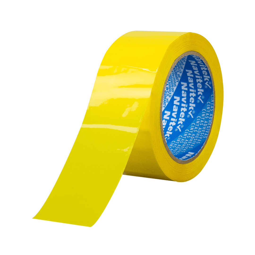 48 mm x 100 m - Cinta Adhesiva para Empaque Amarilla (Navitek 95)