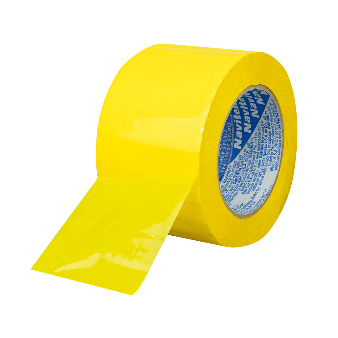 72 mm x 150 m - Cinta Adhesiva para Empaque Amarilla (Navitek 95)