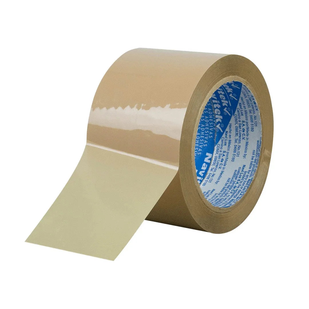 72 mm x 150 m - Cinta Adhesiva Acrílica Uso Comercial Canela (Navitek 95)