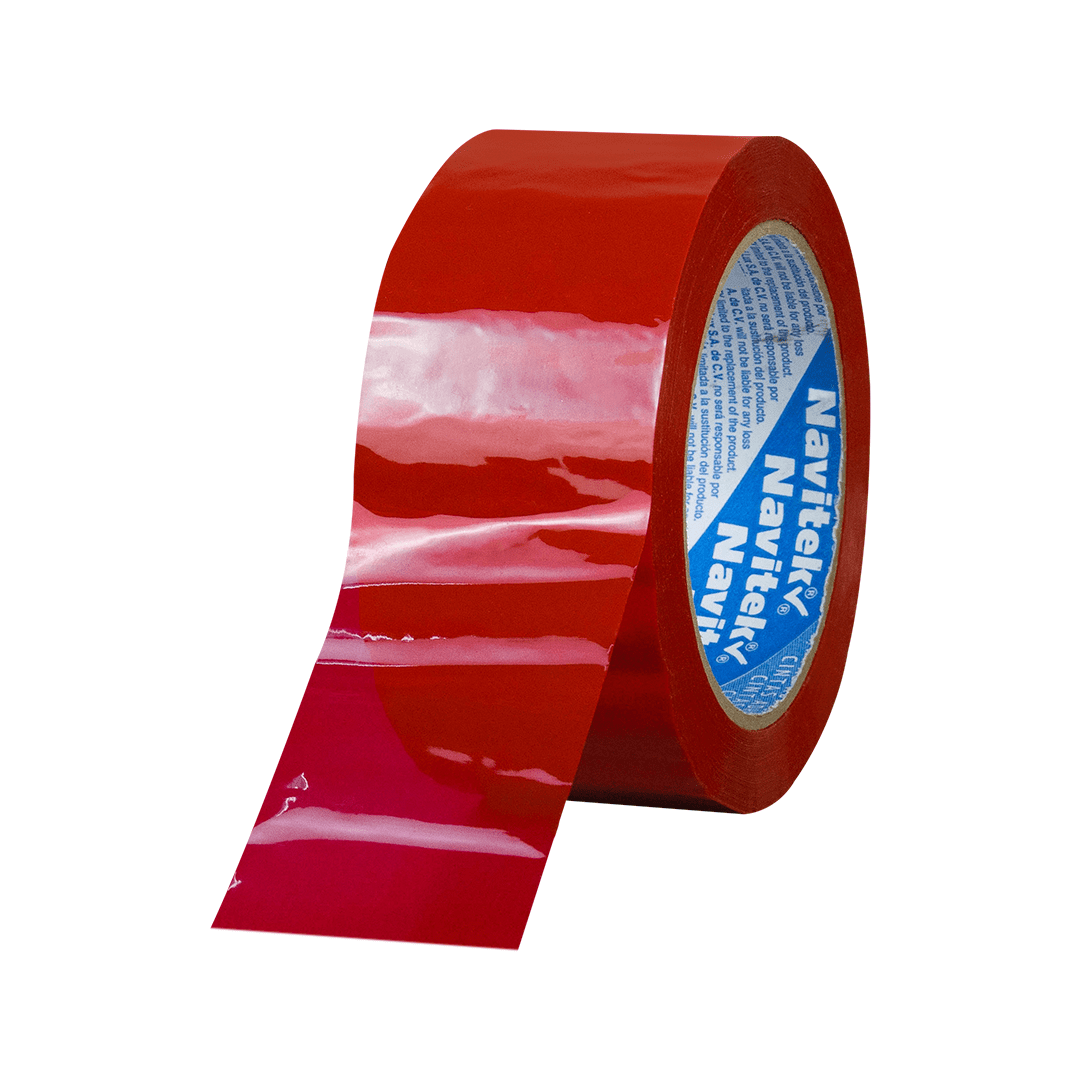 48 mm x 150 m - Cinta Adhesiva para Empaque Roja (Navitek 95)