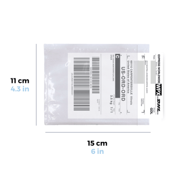15 x 11 cm Sobres Packing List Cierre Lateral | Paquete de 100 | Polietileno CPP/CPE y Papel | Transparente