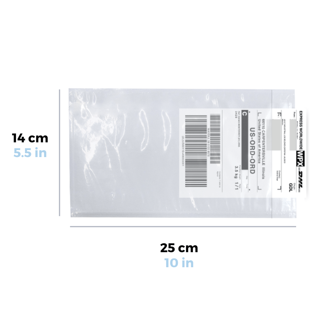 Packing List 25 x 14 cm, Abertura Lateral. Para Paquetes.