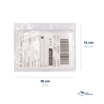 18 x 14 cm Sobres Packing List Cierre Superior | Paquete de 100 | Polietileno CPP/CPE y Papel | Transparente