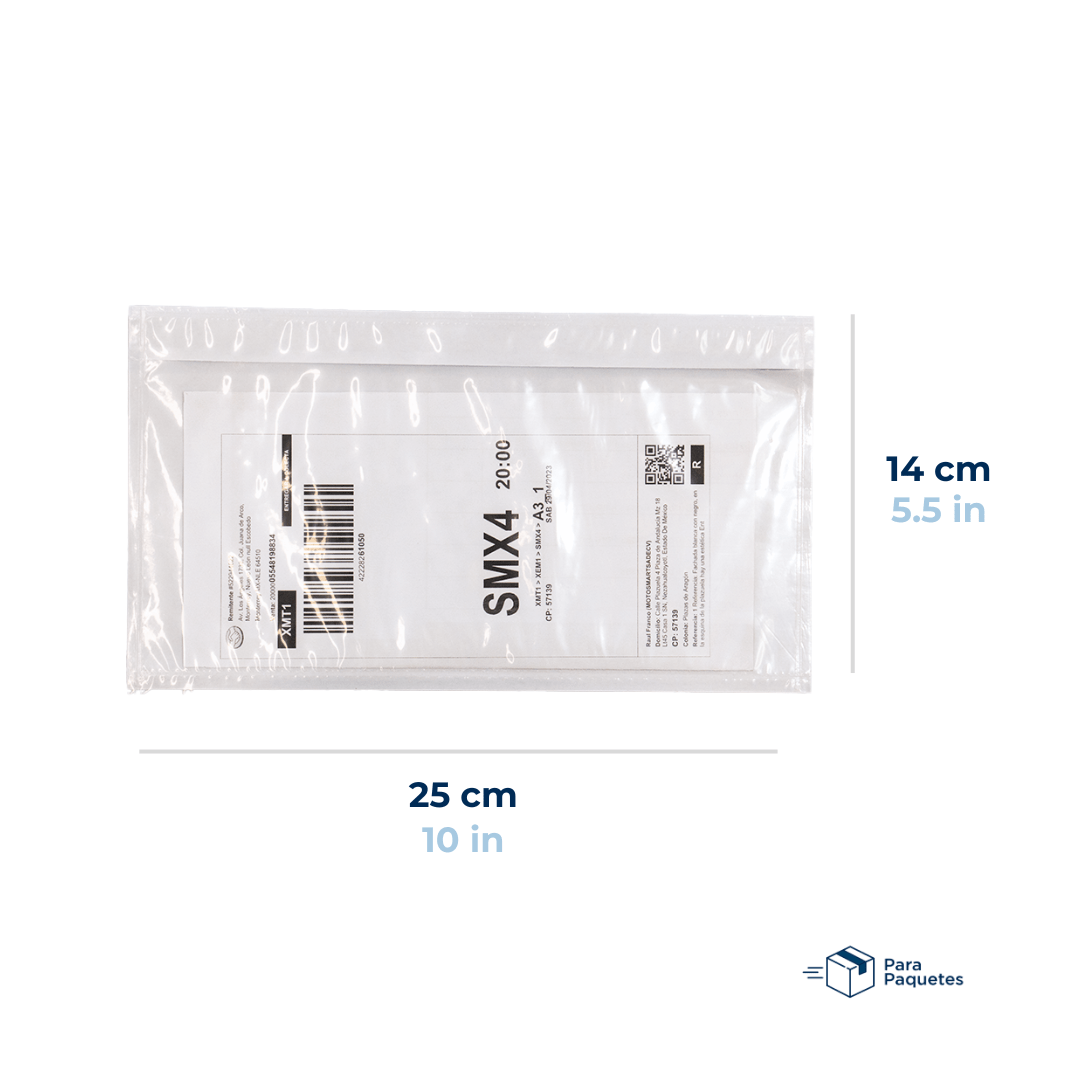 25 x 14 cm - #3 Sobres Packing List Cierre Superior