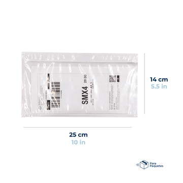 25 x 14 cm Sobres Packing List Cierre Superior | Paquete de 100 | Polietileno CPP/CPE y Papel | Transparente