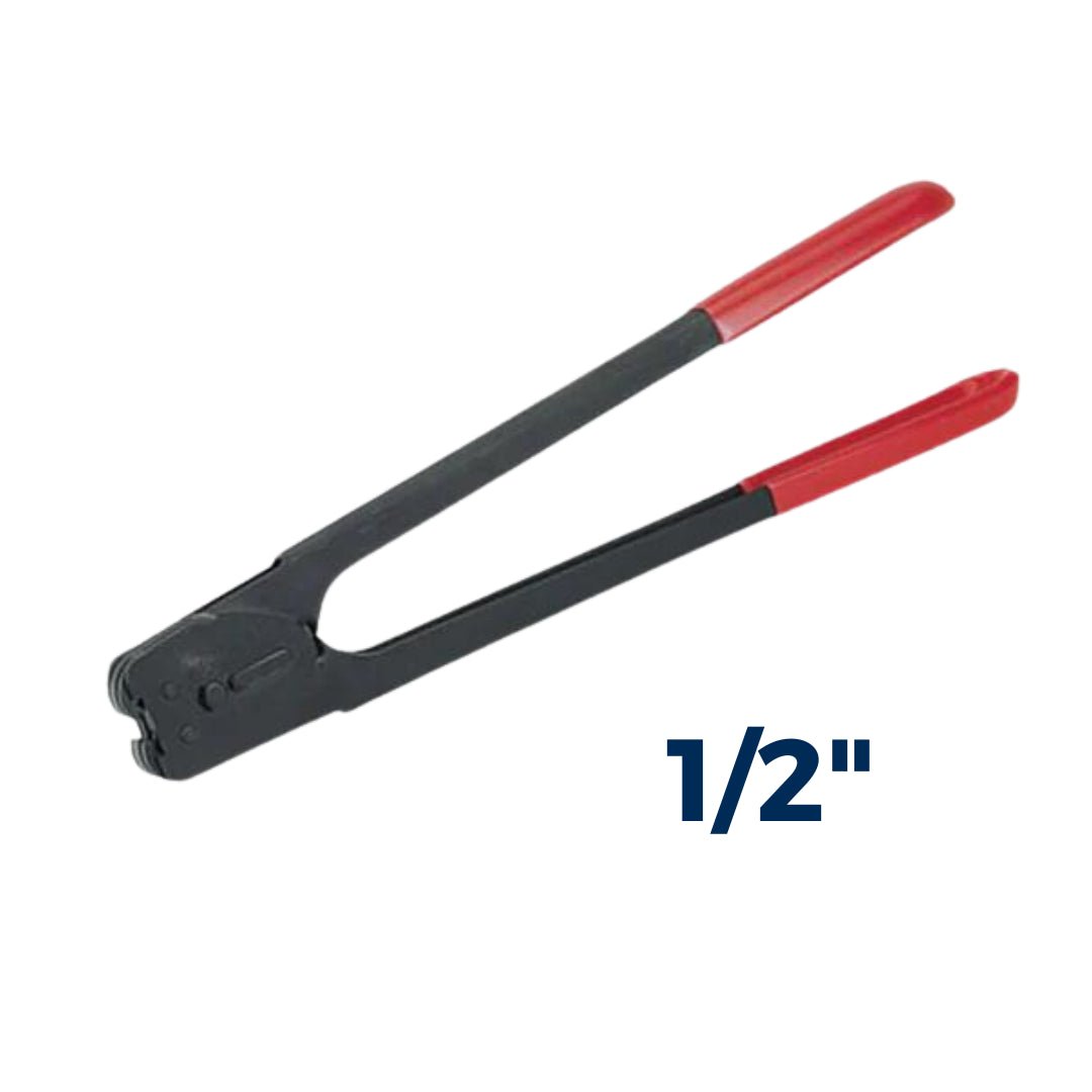 Selladora con Doble Muesca para Flejes de Acero de Mango Largo 1/2" (C3124)