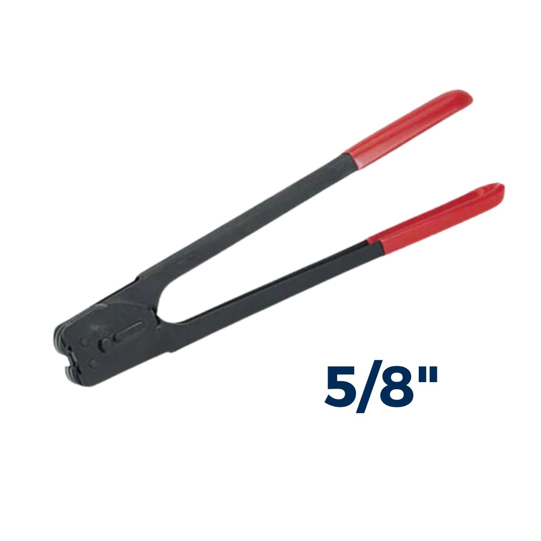 Selladora con Doble Muesca para Flejes de Acero de Mango Largo 5/8" (C3125)