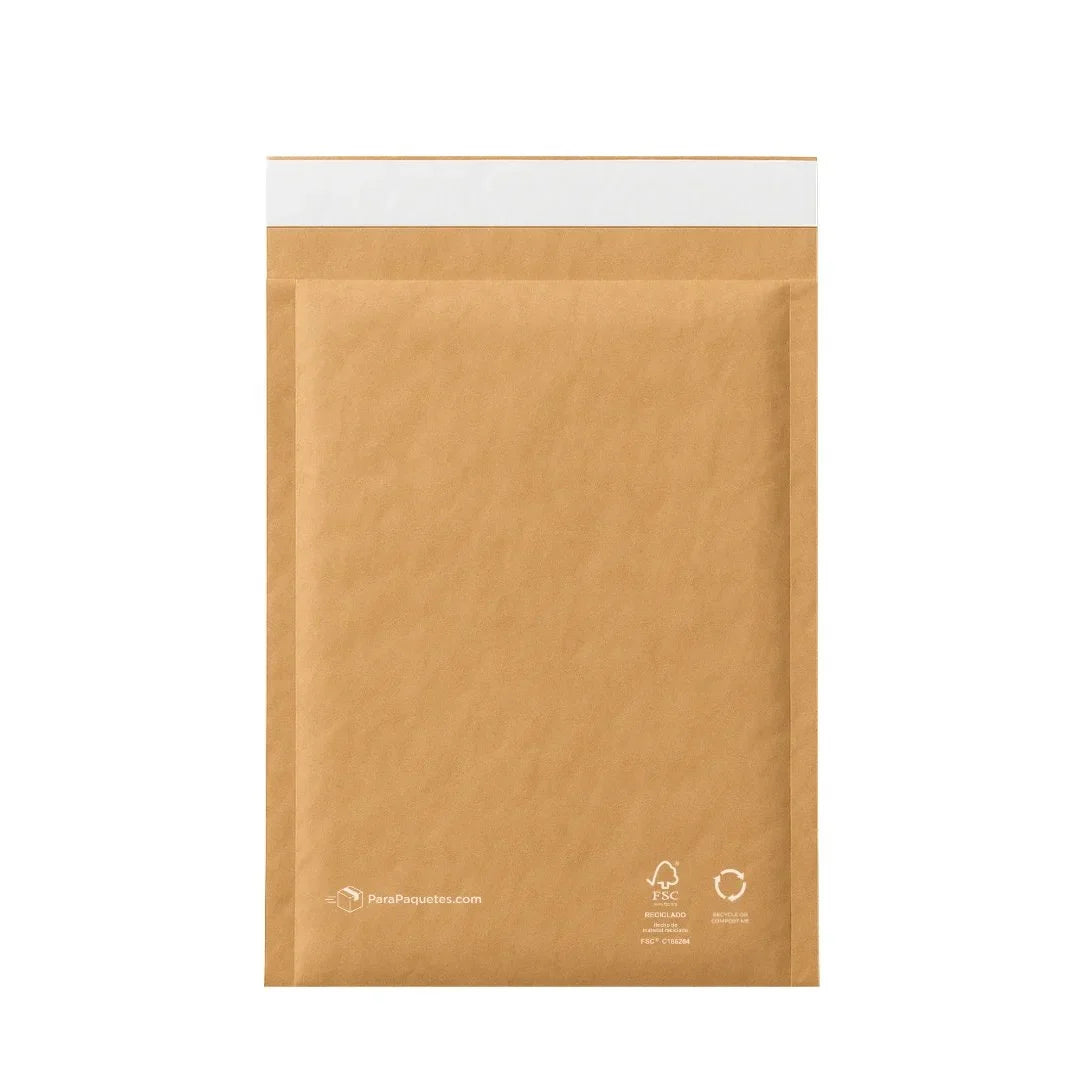 15 x 25 cm - #0 Sobres de Papel Kraft Honeycomb