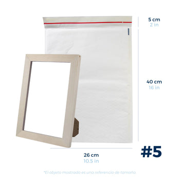 26 x 40 cm Sobres con Burbuja Blancos | Paquete de 100 | Papel 100% Reciclado | Tira Abre Fácil