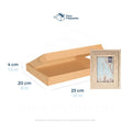 25 x 20 x 4 cm - Cajas de Cartón con Pestañas