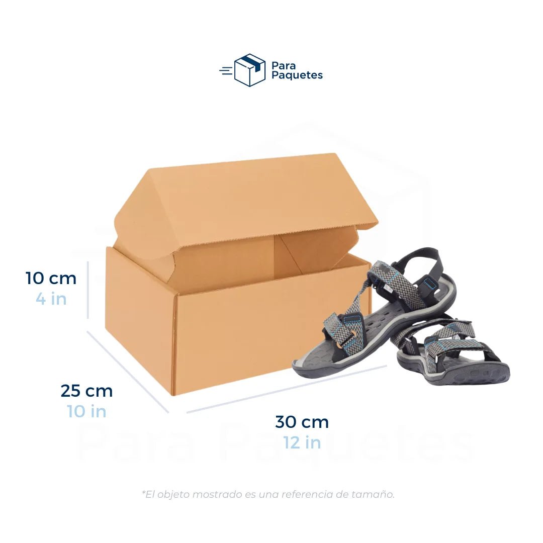 30 x 25 x 10 cm - Cajas de Cartón con Pestañas