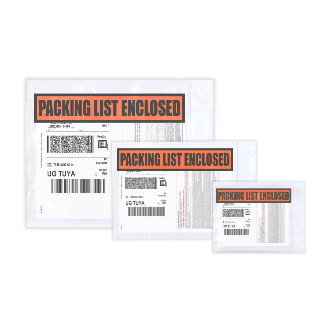 Sobres Packing List "Enclosed" - Para Paquetes