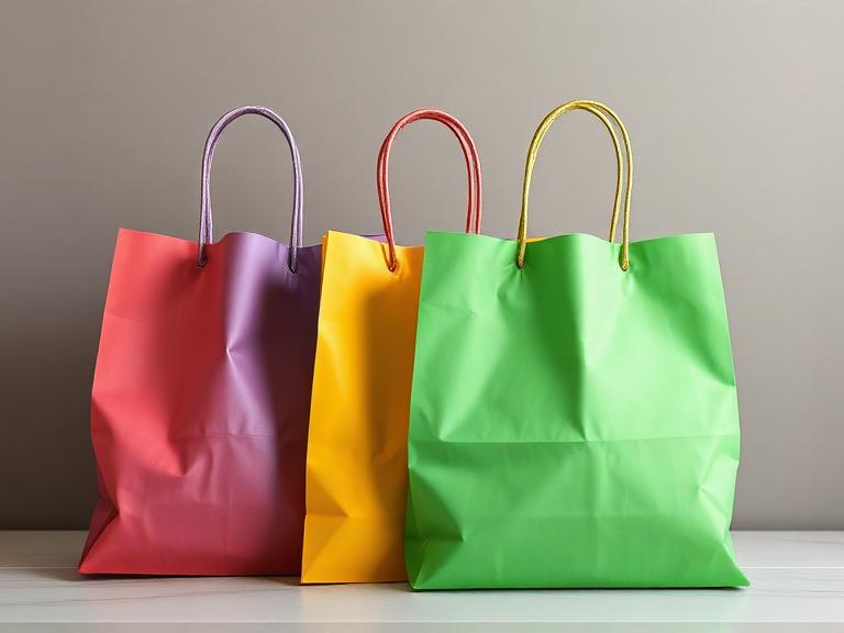 Bolsas de Papel con Asa para Compras