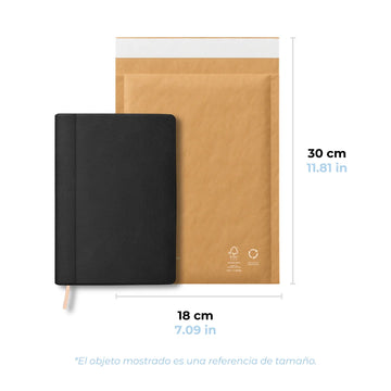 18 x 30 cm Sobres de Papel Kraft Honeycomb | Paquete de 100 | Papel Kraft 100% Reciclado | Café