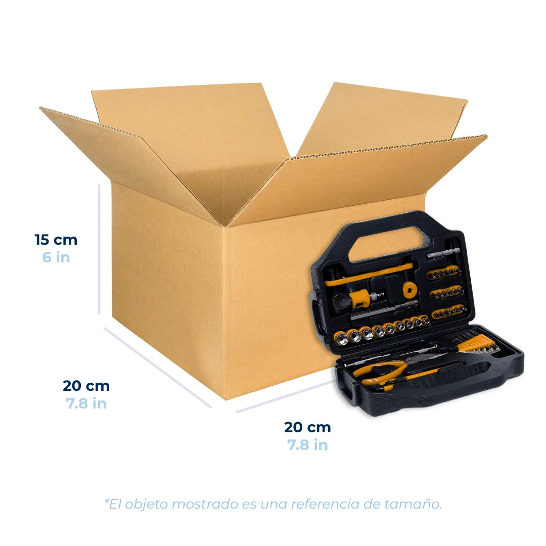 20 x 20 x 15 cm - Cajas de Cartón para Envíos