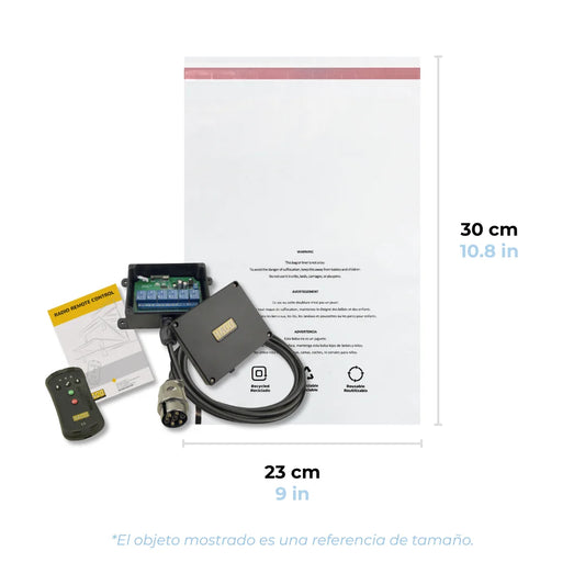 23 x 30 cm - Bolsas con Advertencia de Asfixia | Paquete de 100 | Transparente