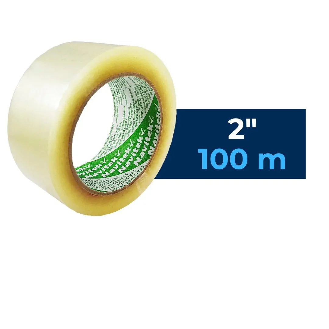 48 mm x 100 m - Cinta Adhesiva Hot Melt Transparente (Navitek 579)