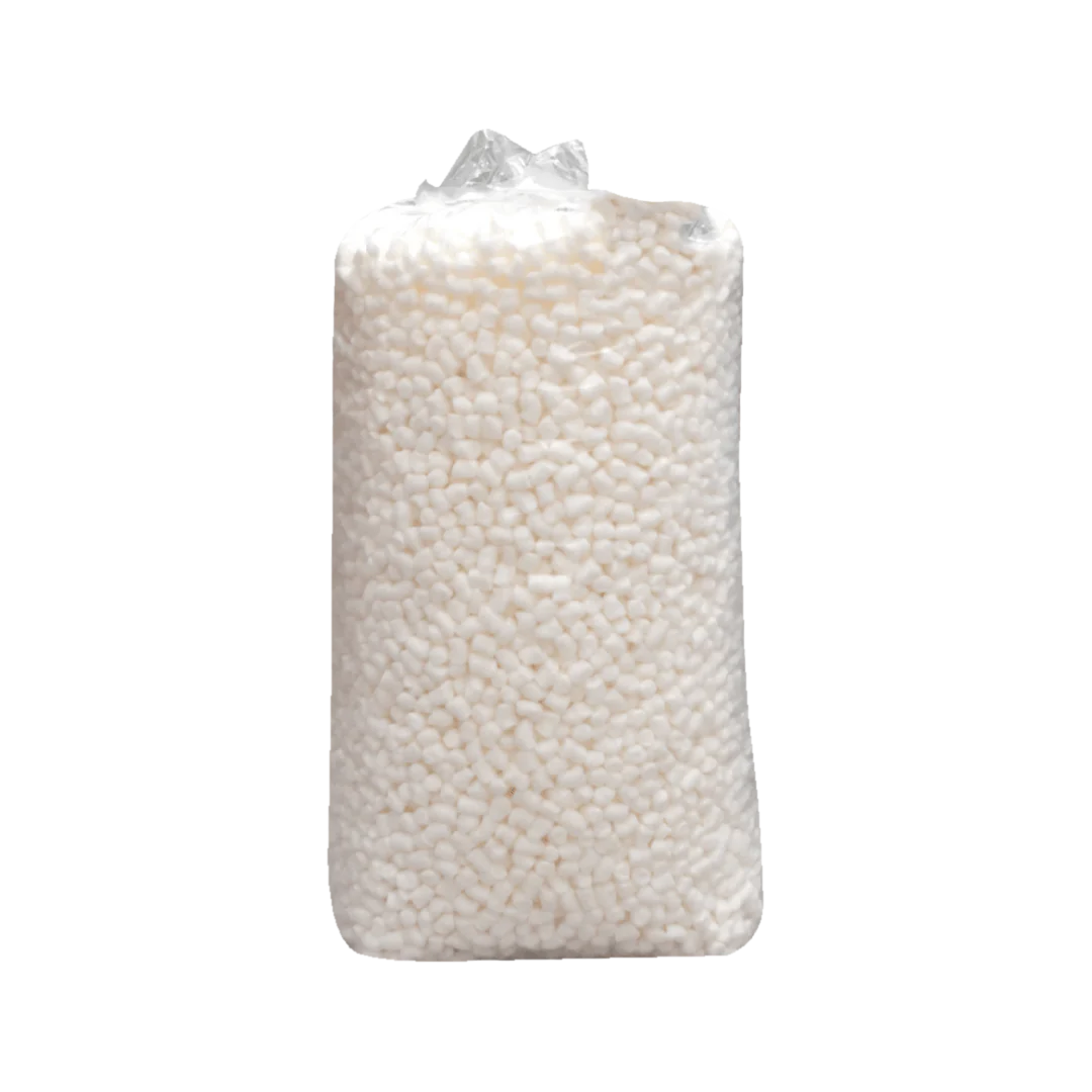 Cacahuate Biodegradable para Relleno de Cajas | Almidón (maíz y Patata) | Blanco