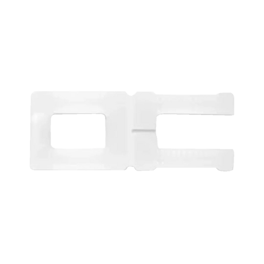 Hebillas para Fleje de Polipropileno 1/2” | Paquete de 1000 | Polietileno | Blanco