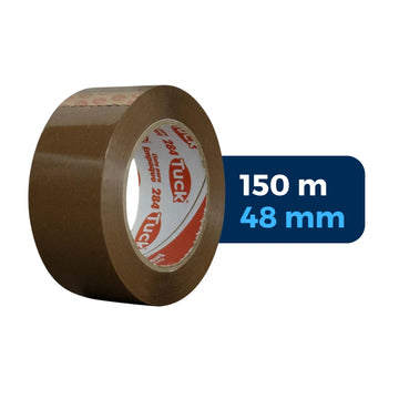 48 mm x 100 m - Cinta de Empaque 43 Micras Comercial (Tuk 284) | Canela