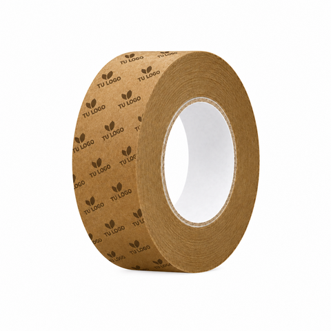 48 mm x 50 m - Cinta Adhesiva Personalizable Flatback Kraft (Tuk 190)