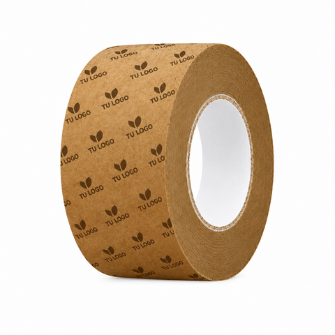 72 mm x 50 m - Cinta Adhesiva Personalizable Flatback Kraft (Tuk 190)