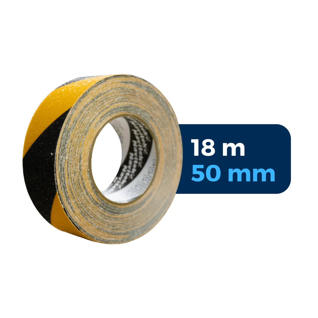 50 mm x 18 m - Cinta Adhesiva Antiderrapante Amarilla (Navitek 760)