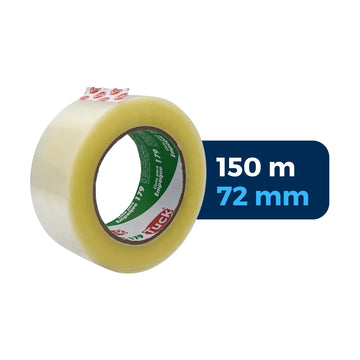 72 mm x 150 m - Cinta Extra Resistente Industrial Transparente (Tuk 179)