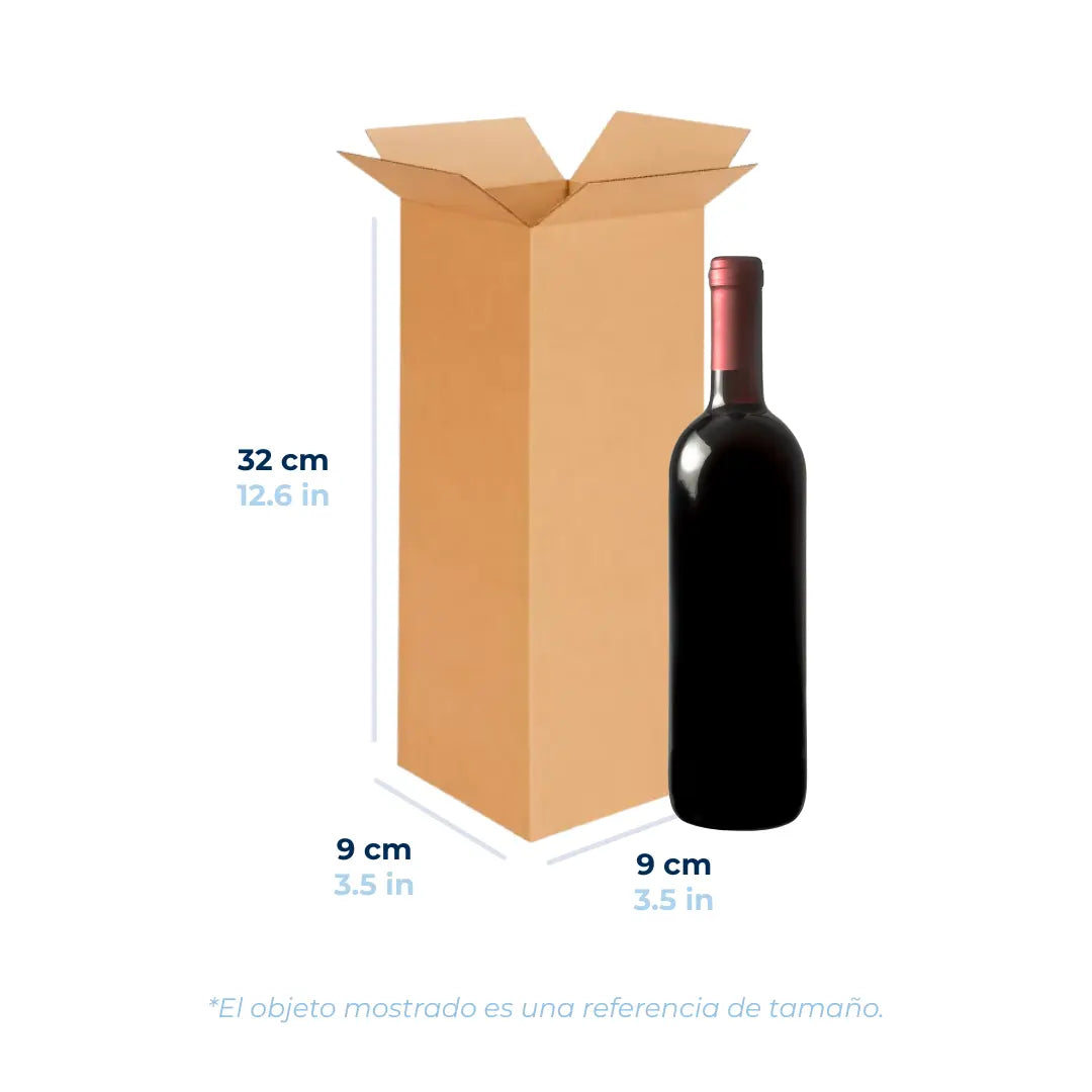 9 x 9 x 32 cm - Cajas de Cartón para Envíos
