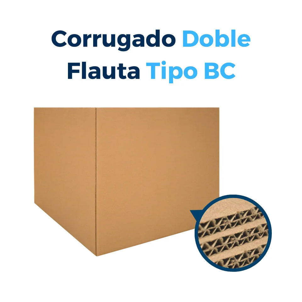 48 x 40 x 36" (121.92 x 101.6 x 91.44 cm) - Bases de Cajas Gaylord de Doble Corrugado | Papel Kraft | 48 ECT