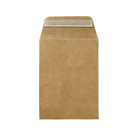 13 x 18 cm Bolsas de Papel con Fuelle para Envíos | Paquete de 400 | Papel Kraft | Café | Fuelle para Mayor Espacio