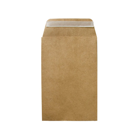 15 x 23 cm Bolsas de Papel con Fuelle para Envíos | Paquete de 400 | Papel Kraft | Café | Fuelle para Mayor Espacio
