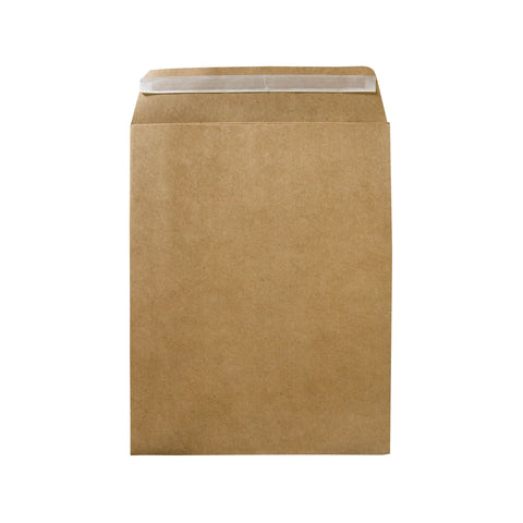 25 x 33 cm Bolsas de Papel con Fuelle para Envíos | Paquete de 200 | Papel Kraft | Café | Fuelle para Mayor Espacio