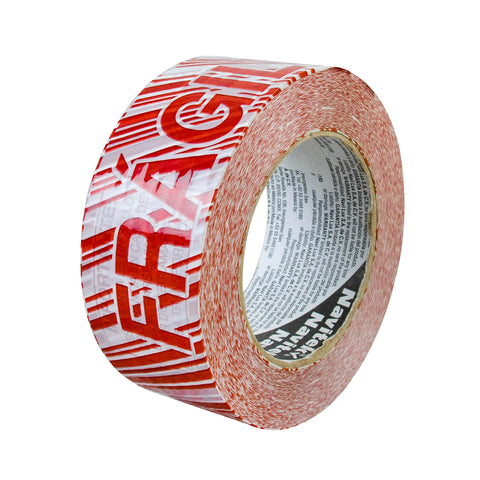 48 mm x 150 m - Cinta Adhesiva con Leyenda "Frágil" | Roja