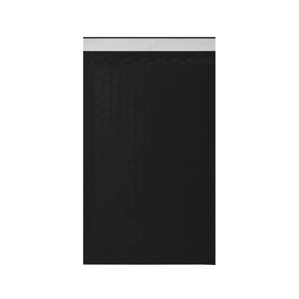 15 x 25 cm Sobres con Burbuja Negros | Paquete de 250 | Polietileno