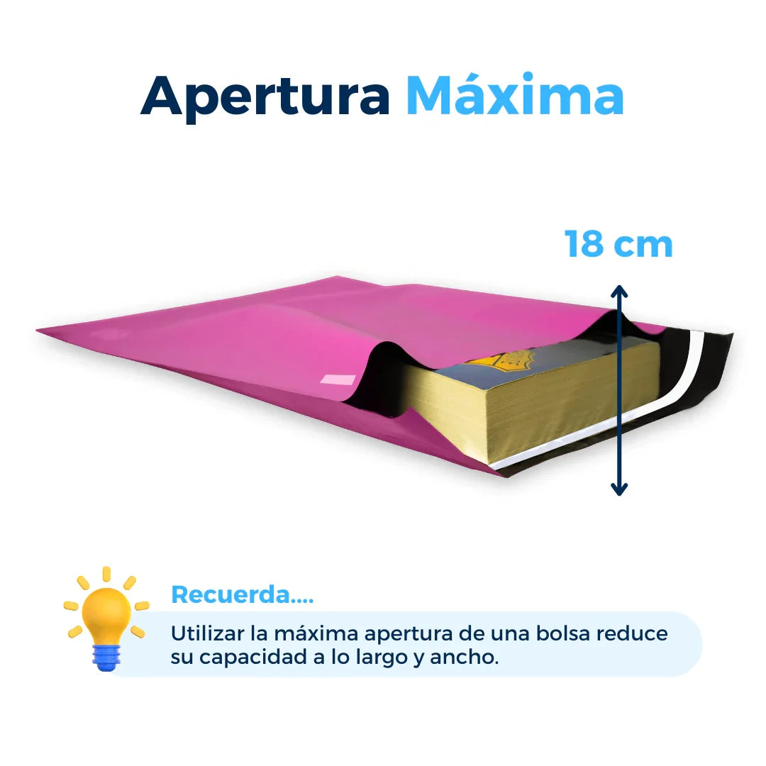 25 x 33 cm - Bolsas para Envíos Rosas