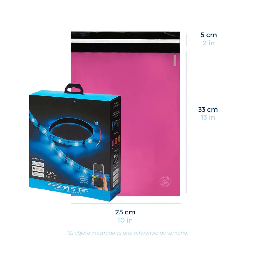 25 x 33 cm - Bolsas para Envíos Rosas