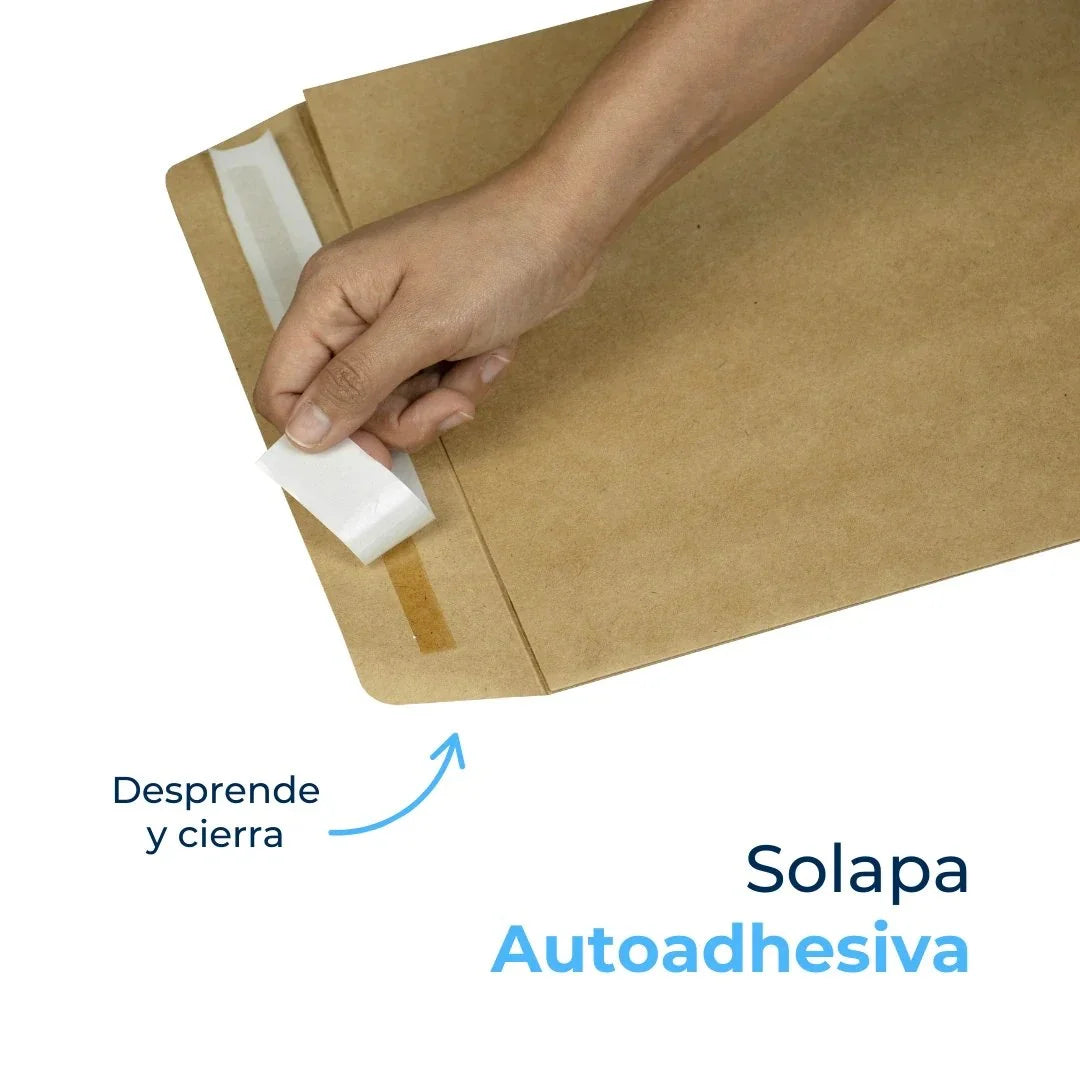 23 x 30 cm - #3 Bolsas de Papel con Fuelle para Envíos