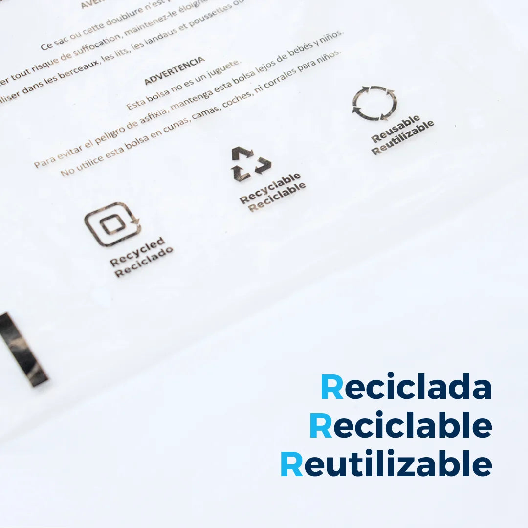 36 x 51 cm - Bolsas con Advertencia de Asfixia