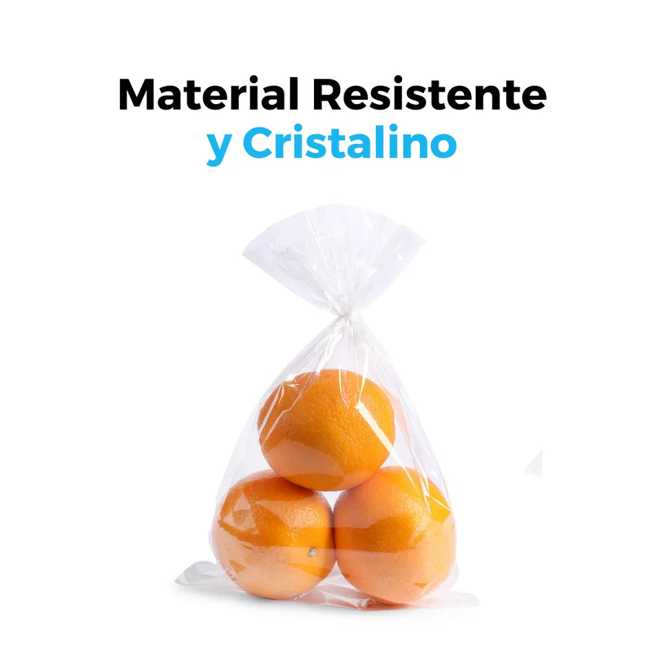 20 x 25 cm - Bolsas de Celofán con Adhesivo | Paquete de 1000 | Transparente