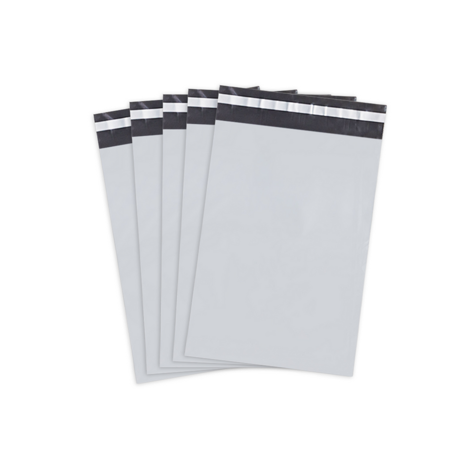 22 x 30 cm - Bolsas para Envíos Básicas | Paquete de 100 | Blanca