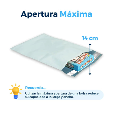 19 x 26 cm - Bolsas para Envíos Premium Recicladas | Paquete de 100 | Blanca